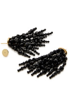 Simone Rocha Cascading Chandelier Beaded Drop Earrings - Black - One Size