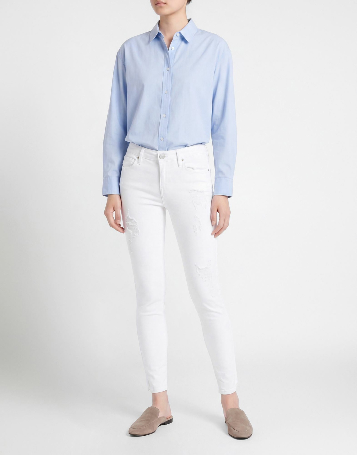 True Religion Womens Jeans in Off white