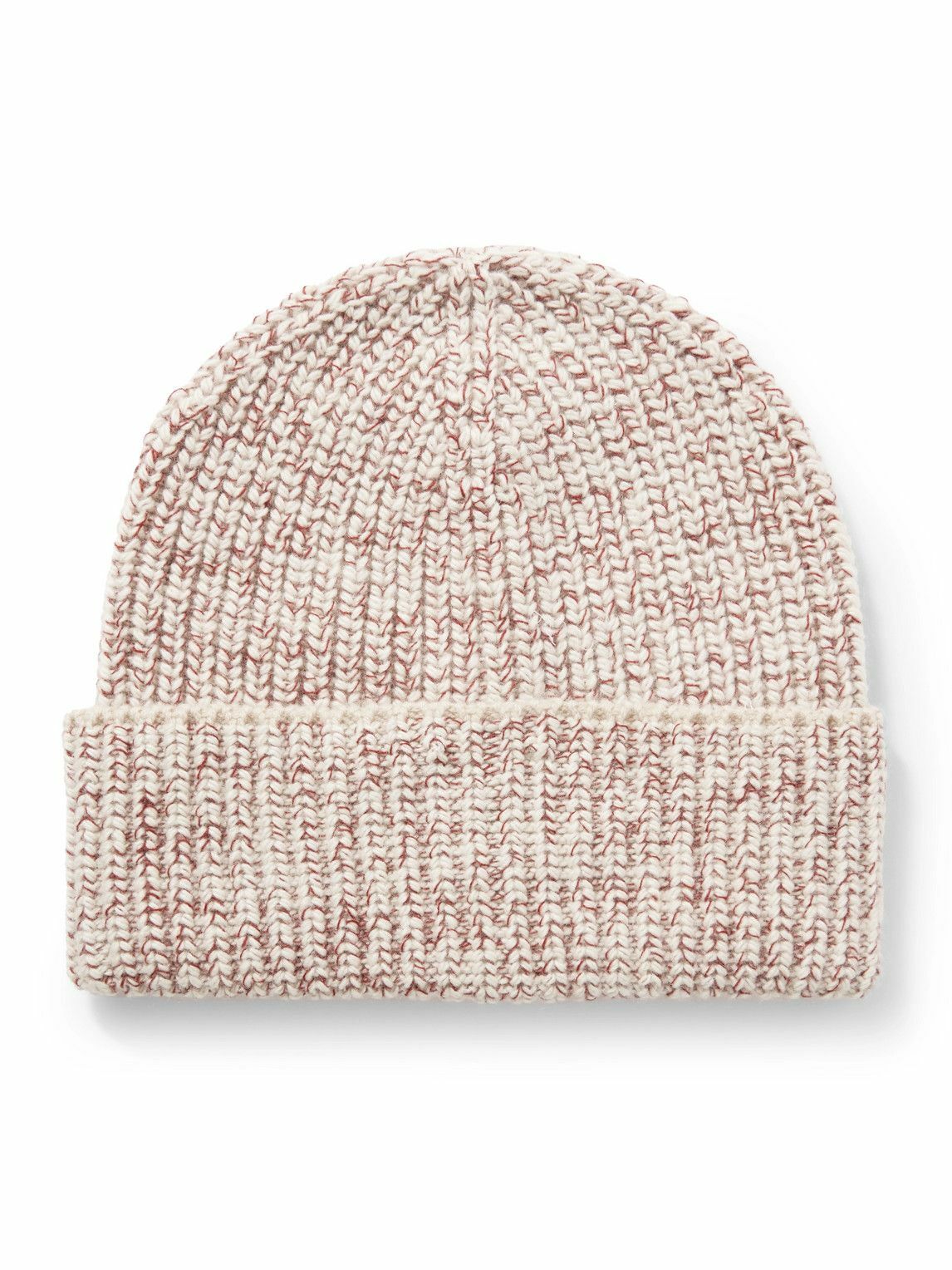 Brunello Cucinelli - Ribbed Cashmere Beanie - Neutrals
