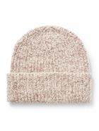 Brunello Cucinelli - Ribbed Cashmere Beanie - Neutrals