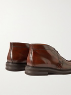 BRUNELLO CUCINELLI - Leather Chukka Boots - Brown