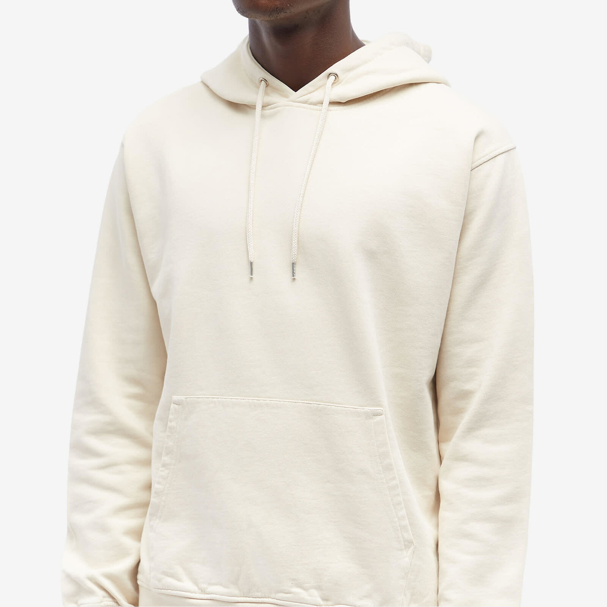 Colorful Standard Men's Classic Organic Popover Hoodie in Ivory White