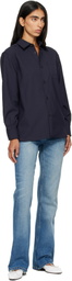 A.P.C. Navy Elegant Overshirt