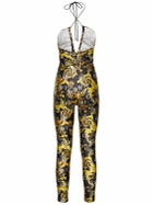 VERSACE JEANS COUTURE - Printed Stretch Lycra Jumpsuit