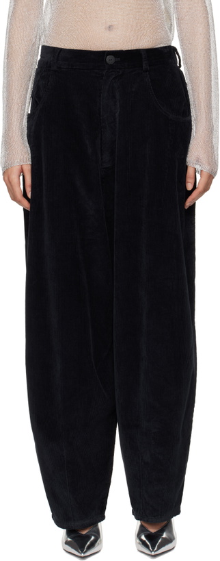 Photo: Cordera Navy Corduroy Baggy Trousers