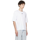Marine Serre White Moon Logo Jersey Loose Fit T-shirt
