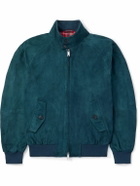 Baracuta - G9 Suede Harrington Jacket - Green