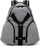 Y-3 Gray Utility Backpack