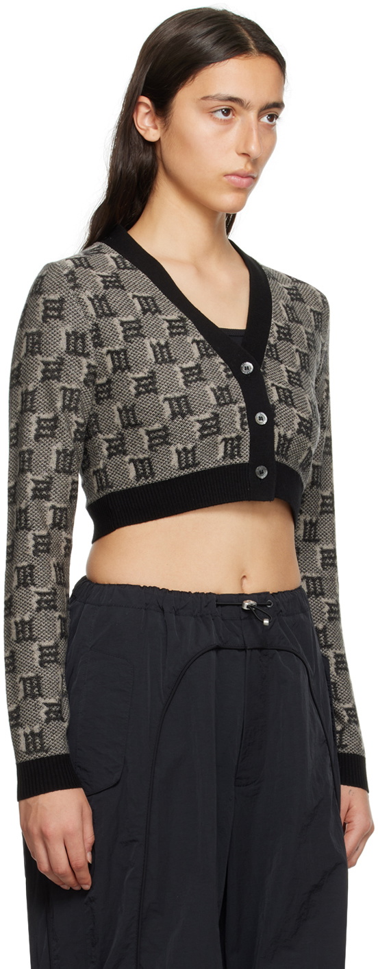 MISBHV Gray Monogram Cardigan