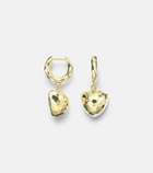 Octavia Elizabeth Hidden Gems 18kt gold (750/1000) hoop earrings with tanzanite