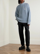 Sacai - Carhartt WIP Detroit Ribbed Wool and Nylon-Blend Sweater - Blue