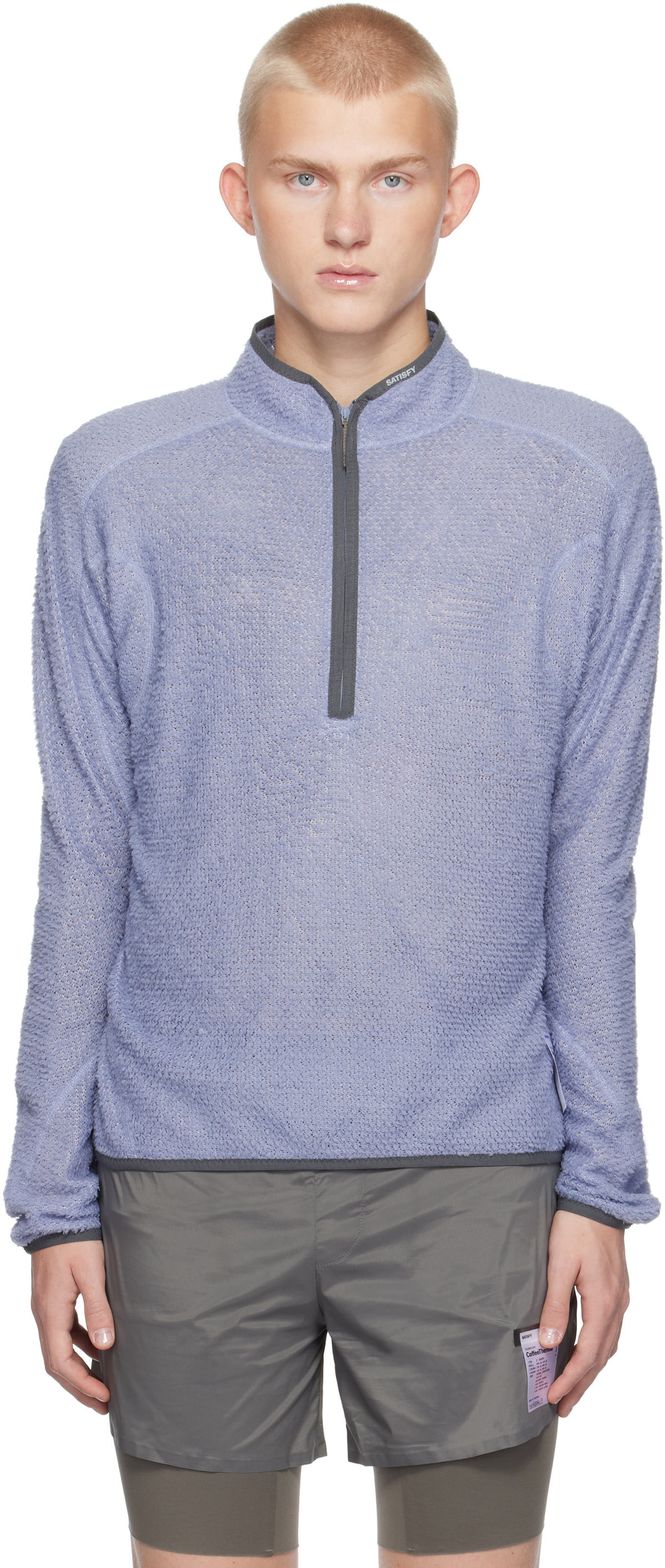 ウォーキング・ランニングウェア SATISFY GHOSTFLEECE AD LIGHT HALF-ZIP GhostFleece Half-Zip Satisfy - Haut Running | Distance – ©DISTANCE