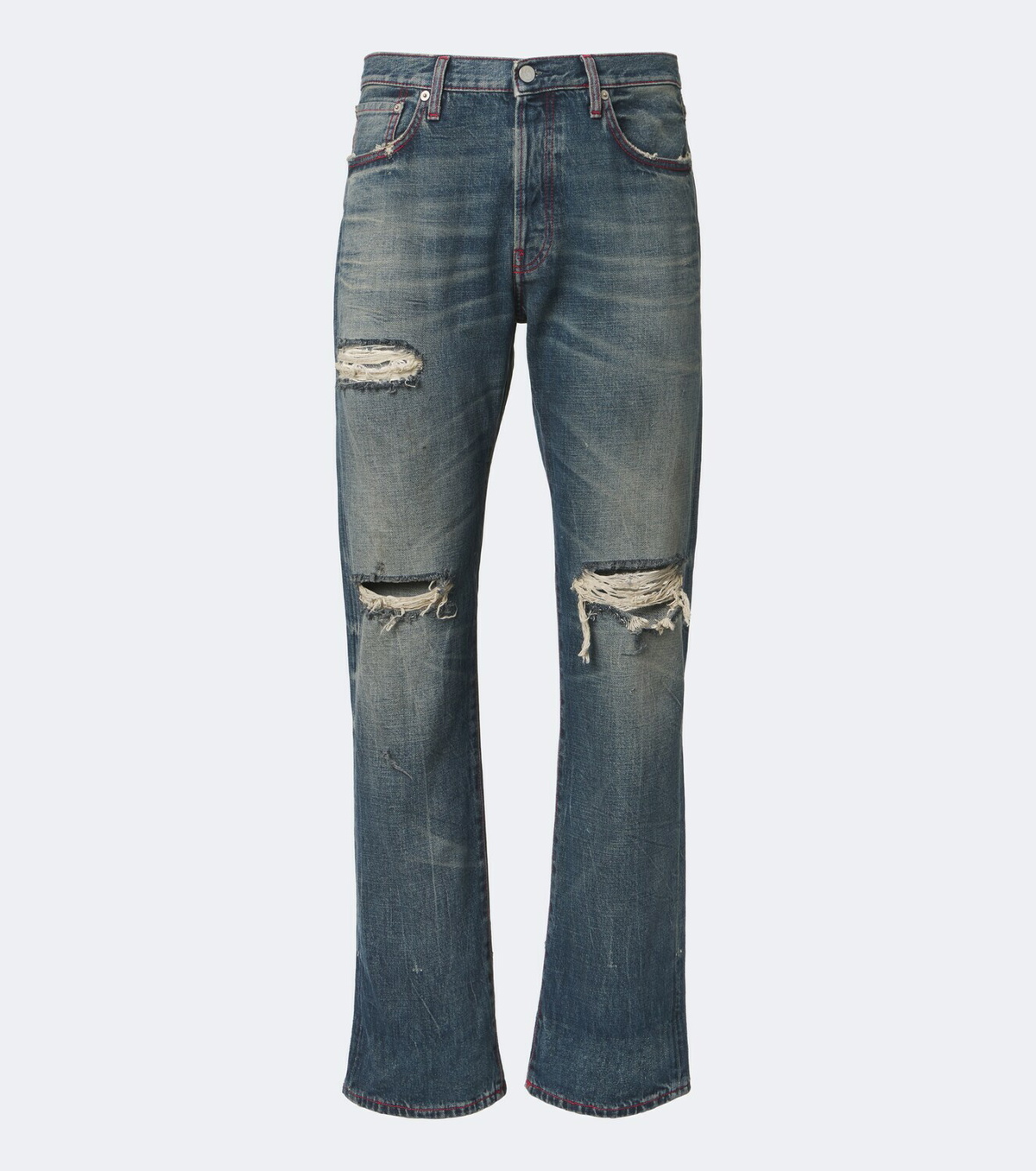 Acne Studios Re-edition distressed straight jeans