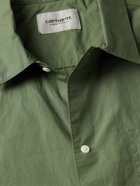 CARHARTT WIP - Creek Organic Cotton-Poplin Shirt - Green