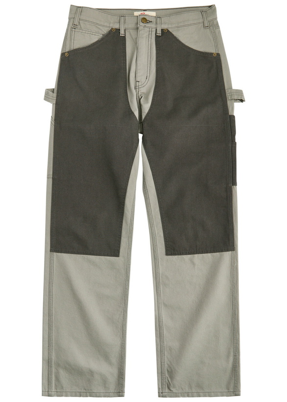 Photo: Cherry Los Angeles Panelled Canvas Trousers Grey