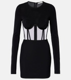 Nensi Dojaka Paneled corset dress