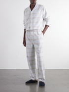 Derek Rose - Kelburn Checked Brushed Cotton-Flannel Pyjama Set - Neutrals
