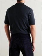 Barena - Marco Merino Wool Polo Shirt - Blue