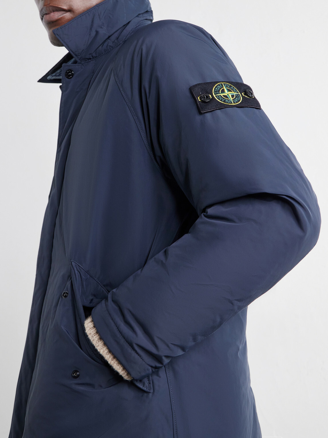 Stone Island - Micro Reps Shell Coat - Blue