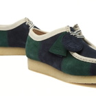 Clarks Originals Men's Patchwork Wallabee in Blue/Greenstripe