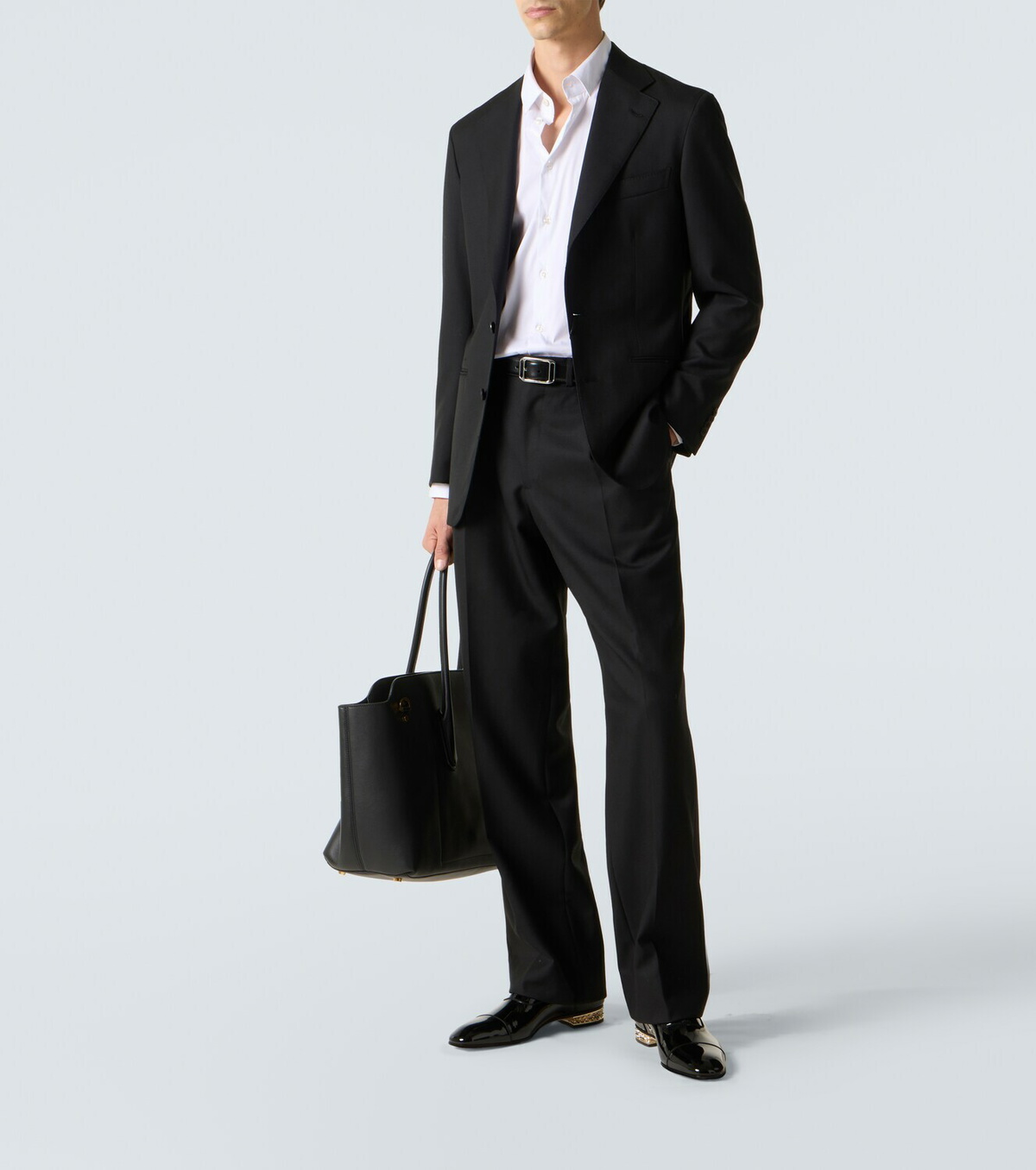 Christian Louboutin Alphamale Rocks patent leather Derby shoes
