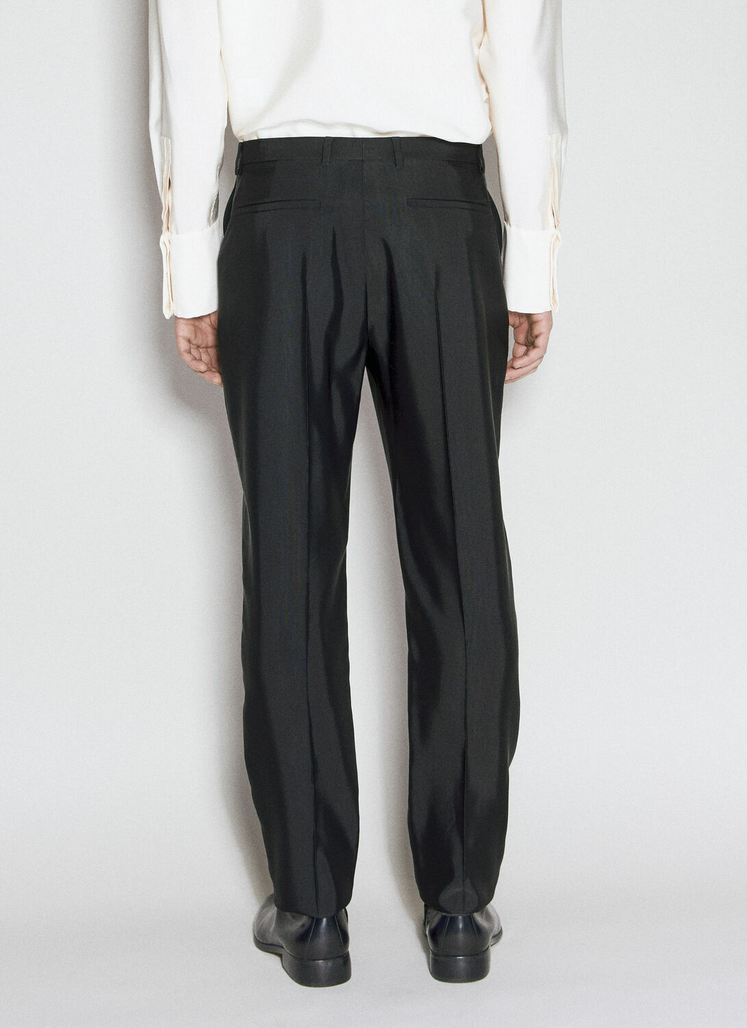 Saint Laurent High-Waisted Faille Pants