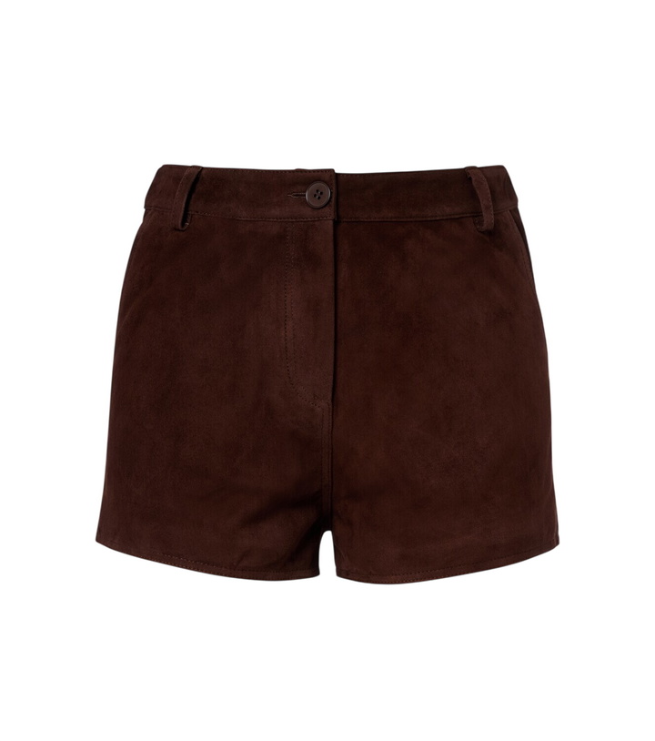 Photo: Nour Hammour Leontine suede shorts