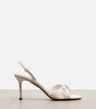 Aquazzura Iza leather slingback sandals