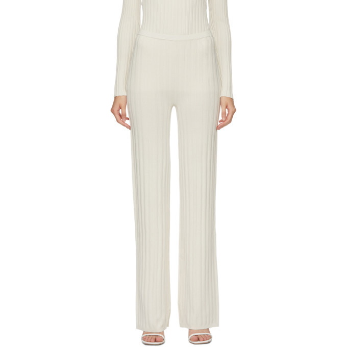Photo: Toteme Off-White Cour Lounge Pants