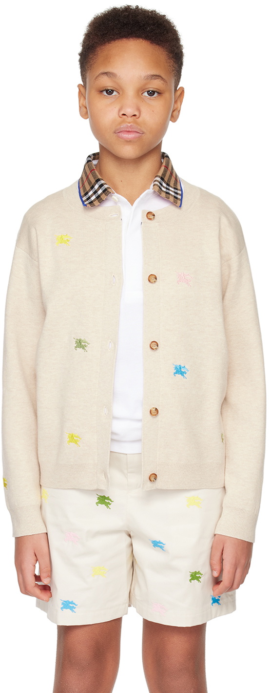 Burberry Kids Beige EKD Cardigan