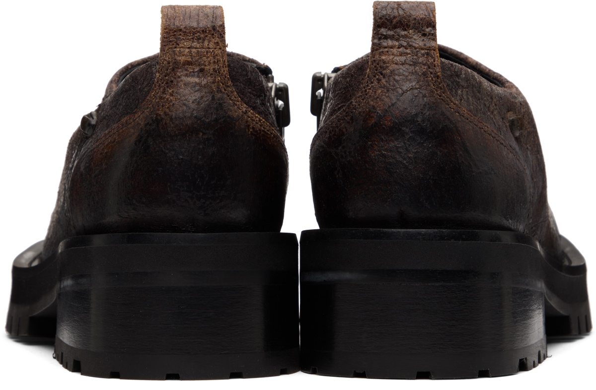 Diesel Brown D-Texan Clog Loafers