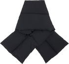 Jil Sander Black Down Scarf