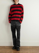 SAINT MXXXXXX - Slim-Fit Flared Double-Knee Distressed Jeans - Black