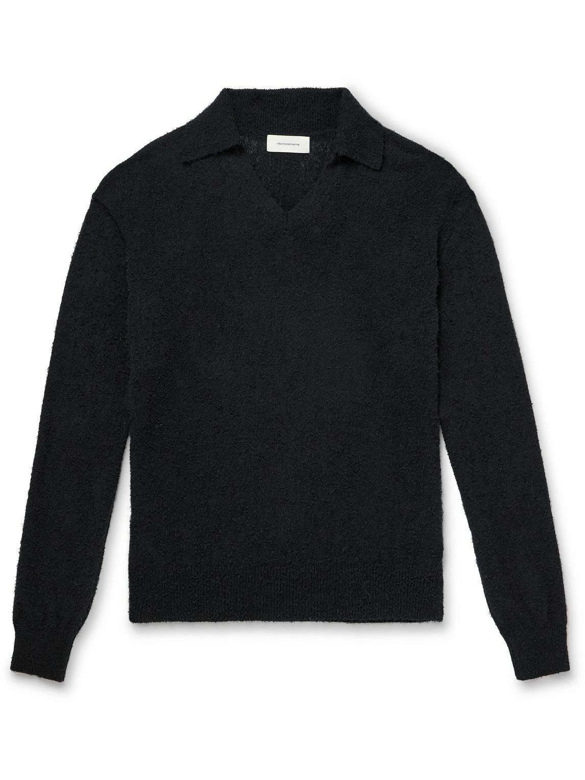 mfpen 19ss L/S V Neck sweater タグ付き未使用 Maison Margiela Sweater with leather patches on the sleeves