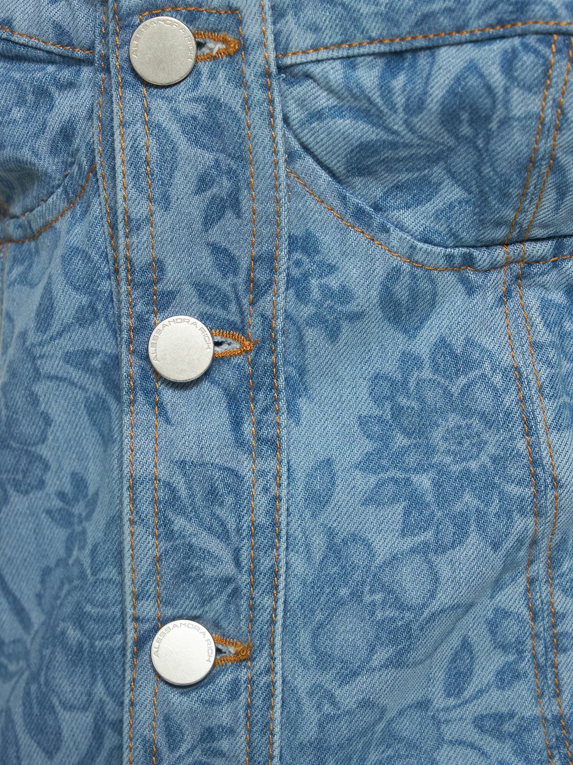 alessandra rich denim dress ALESSANDRA RICH