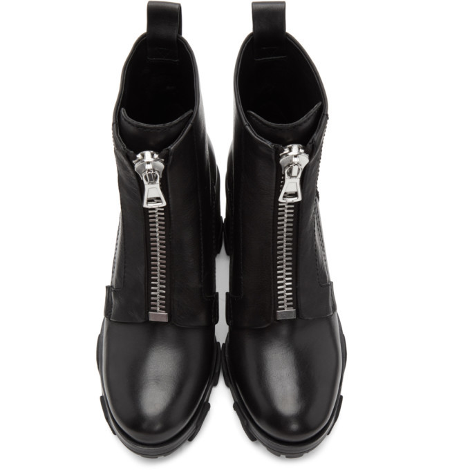rag and bone Black Shiloh High Zip Boots Rag and Bone