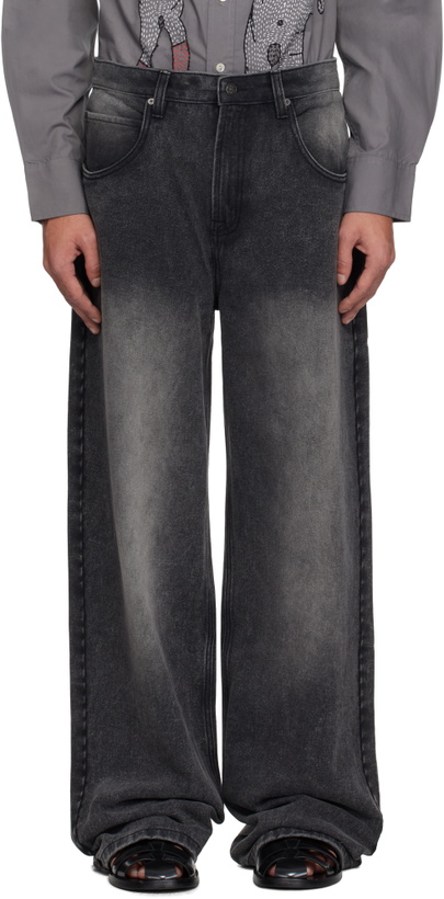 Photo: Glass Cypress Black Oversized Jeans