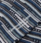 Ermenegildo Zegna - Striped Stretch Cotton-Blend Socks - Blue