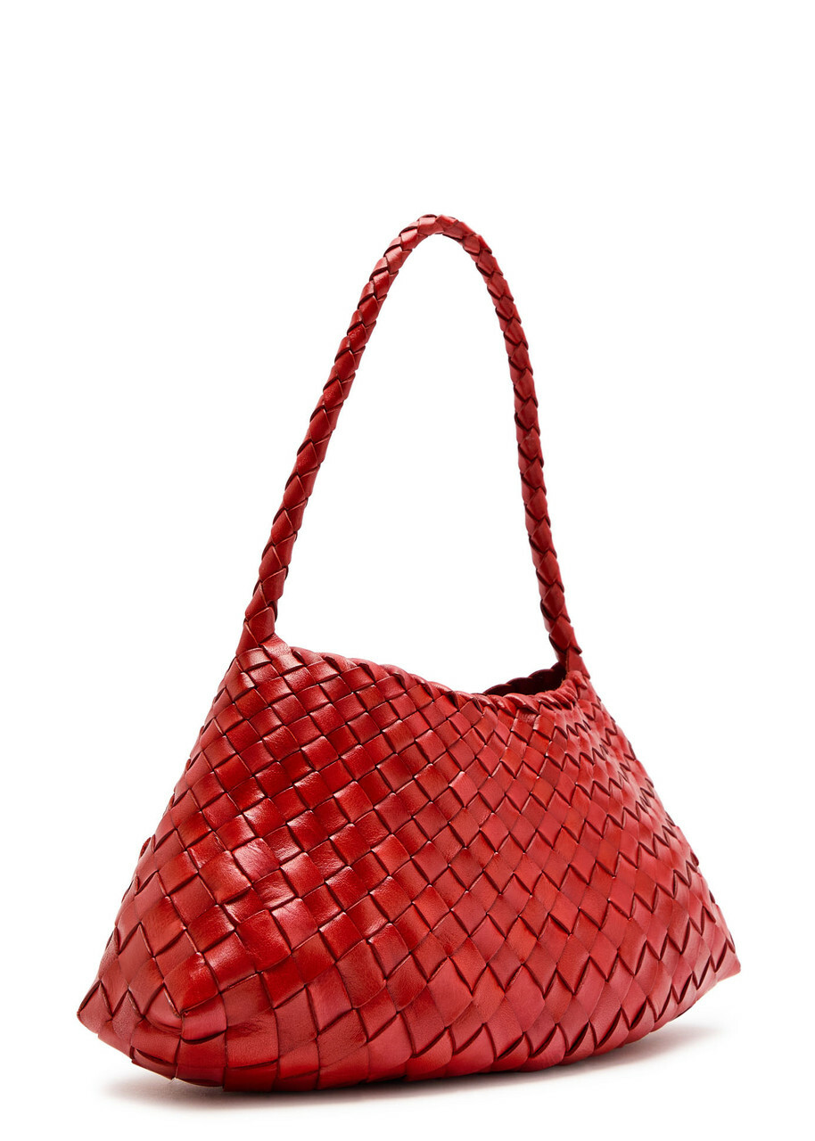Dragon Diffusion Rosanna Woven Leather Shoulder bag - Red - One Size