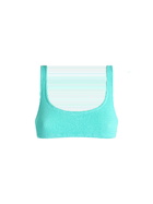 MC2 Saint Barth Woman Water Green Classic Crinkle Bralette Naima