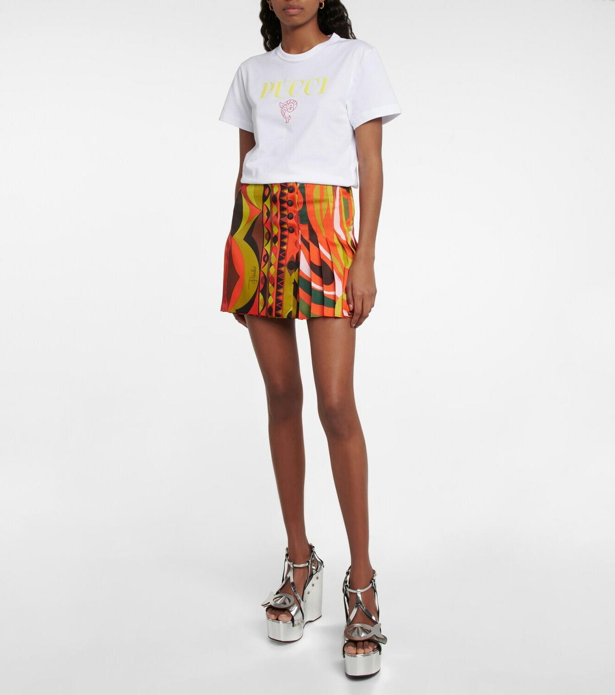 Pucci - Printed cotton T-shirt Emilio Pucci