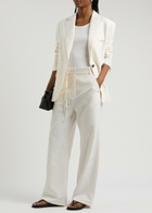 Day Birger ET Mikkelsen Terri Wide-leg Cotton-blend Trousers Ivory