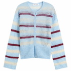 Samsøe Samsøe Women's Sahera Knitted Cardigan in Blue Multi Stripe