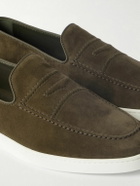 Church's - Peebles Suede Loafers - Green