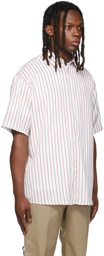 Soulland White & Red Striped Basil Shirt