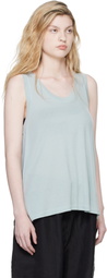 Studio Nicholson Blue Votan Jersey Tank Top