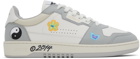 Axel Arigato White & Gray Dice Lo Sneakers