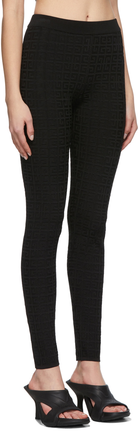 Givenchy Black 4G Jacquard Leggings Givenchy