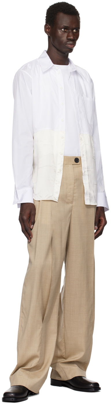 Peter Do White & Off-White Combo Office Shirt Peter Do