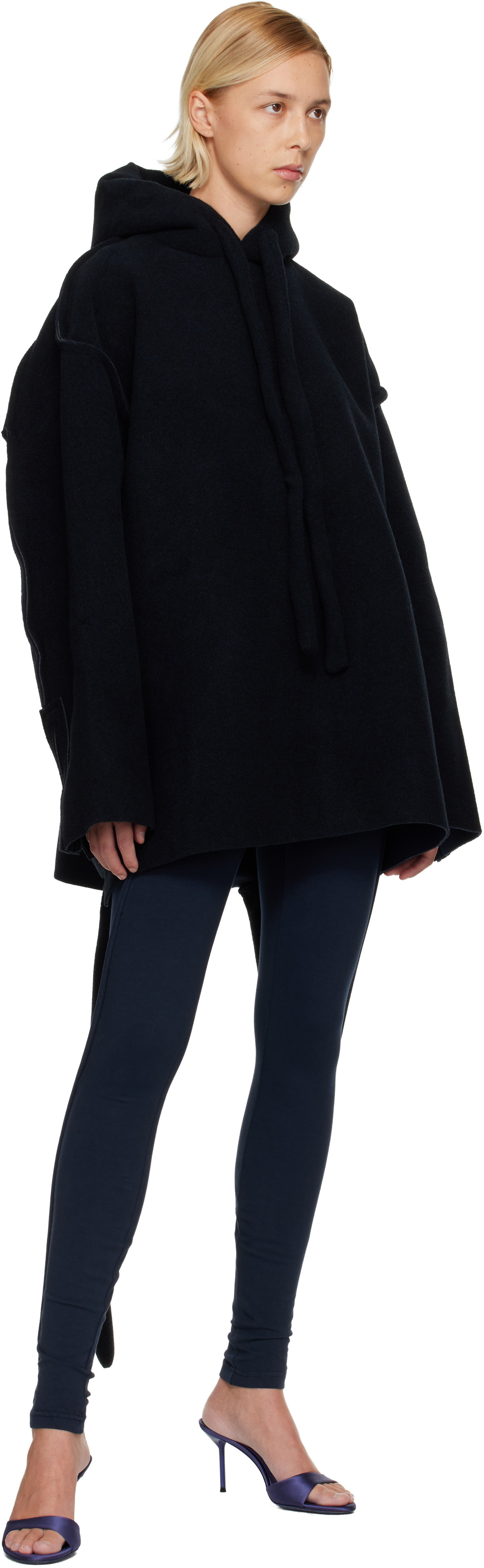 Ottolinger Navy Felted Scuba Anorak